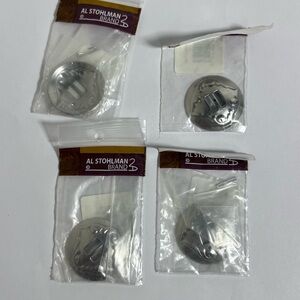 Lot of 4 ASB Slotted Concho 1-1/4" AL Stohlman 35207-02 Tandy Leather New
